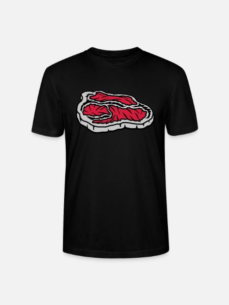 Steak juteux sanglant Grill Master - T-shirt bio CRAFTER Stanley Stella Unisexe - noir