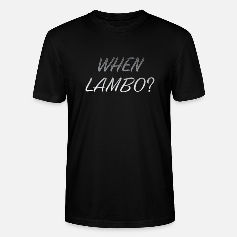 WENN LAMBO GRAU - Stanley/Stella Unisex Bio-T-Shirt CRAFTER - Schwarz