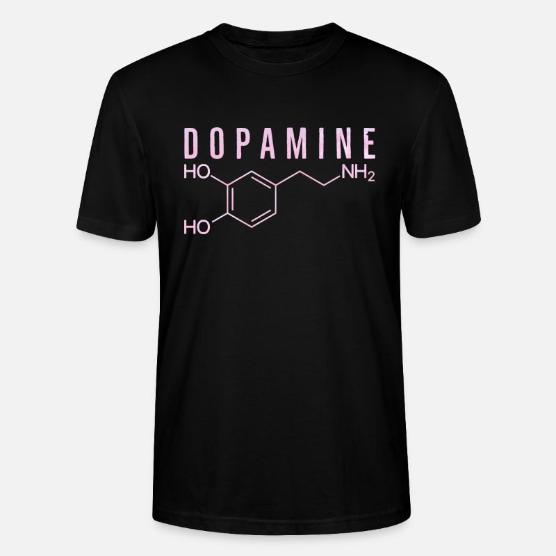Molécule de dopamine - T-shirt bio CRAFTER Stanley Stella Unisexe - noir