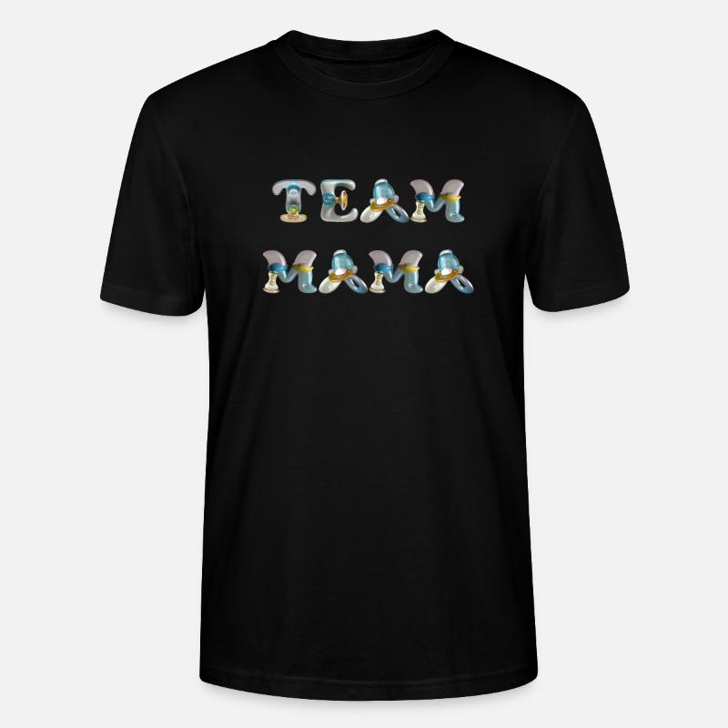 Team Mama Schnuller - Stanley/Stella Unisex Bio-T-Shirt CRAFTER - Schwarz