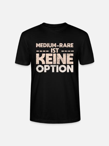 Medium-Rare Ist Keine Option - Stanley/Stella Unisex Bio-T-Shirt CRAFTER - Schwarz