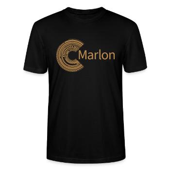 For Marlon - Stanley/Stella CRAFTER Unisex Organic T-Shirt - black - Front - Alina (178cm) & Michal (187cm)