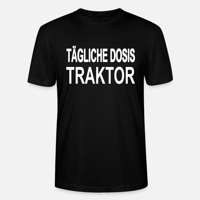 Traktor - Stanley/Stella Unisex Bio-T-Shirt CRAFTER - Schwarz