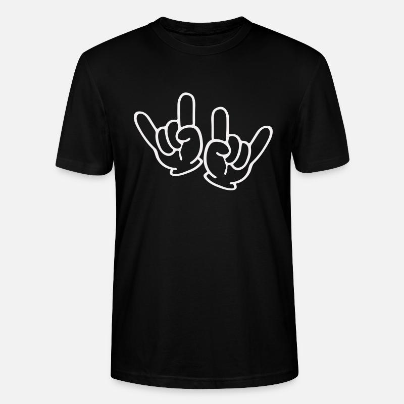Main de roche 2 - T-shirt bio CRAFTER Stanley Stella Unisexe - noir