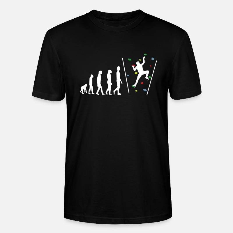 Bouldering Bouldern Evelution - Stanley/Stella CRAFTER Unisex Organic T-Shirt - black