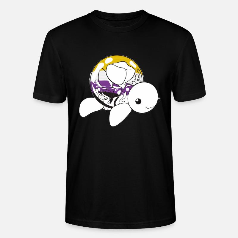 Non binary turtle - Stanley/Stella CRAFTER Unisex Organic T-Shirt - black