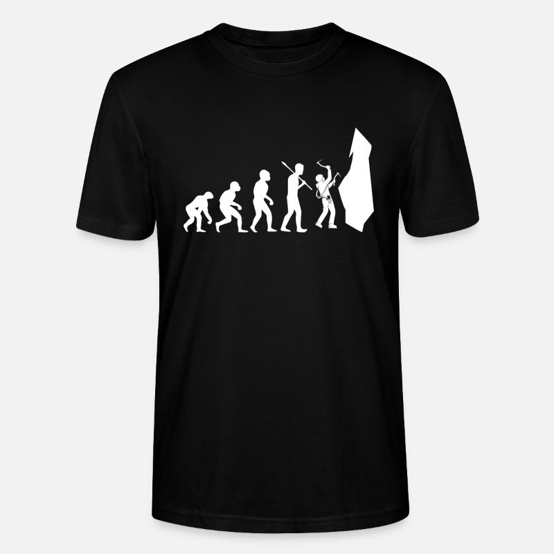 Bouldern Klettern Climbing - Stanley/Stella Unisex Bio-T-Shirt CRAFTER - Schwarz