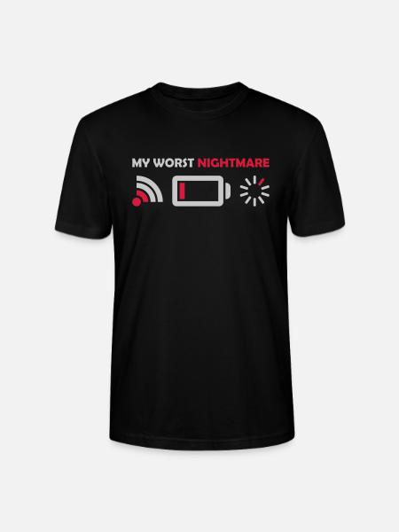 My worst nightmare Logos - Stanley/Stella CRAFTER Unisex Organic T-Shirt - black