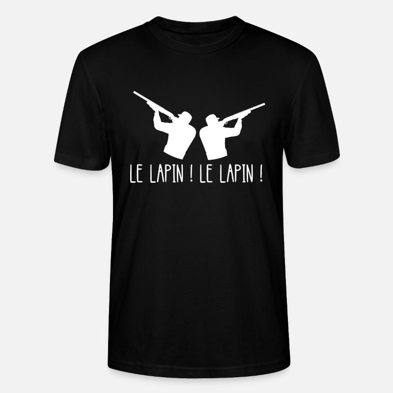 le lapin - T-shirt bio CRAFTER Stanley Stella Unisexe - noir