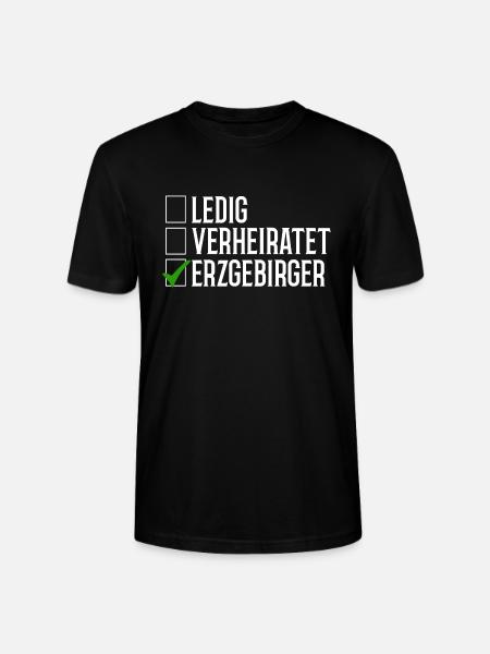 Erzgebirge Ledig Verheiratet - Stanley/Stella Unisex Bio-T-Shirt CRAFTER - Schwarz