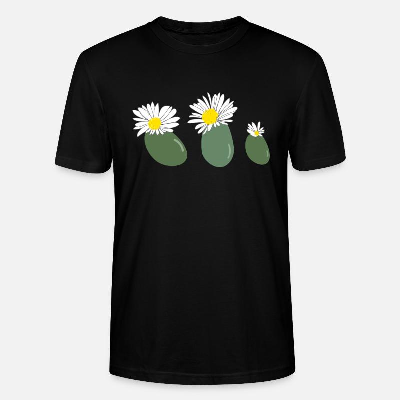 Fleur de lithops2 - T-shirt bio CRAFTER Stanley Stella Unisexe - noir