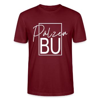 Pälzer Bu - Stanley/Stella Unisex Bio-T-Shirt CRAFTER - Burgunderrot - Vorne - Alina (178cm) & Michal (187cm)