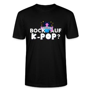 Bock auf K-Pop Koreanische Popmusik Kpop - Stanley/Stella Unisex Bio-T-Shirt CRAFTER - Schwarz - Vorne - Alina (178cm) & Michal (187cm)