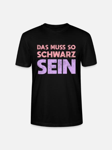 Das Muss So Schwarz Sein - Stanley/Stella Unisex Bio-T-Shirt CRAFTER - Schwarz