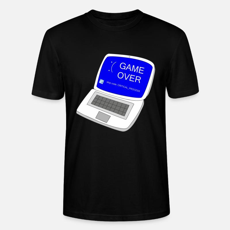 Computer game over - Stanley/Stella CRAFTER Unisex Organic T-Shirt - black
