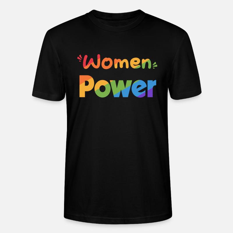 Frauen POWER DE - Stanley/Stella Unisex Bio-T-Shirt CRAFTER - Schwarz
