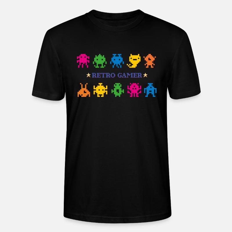 Retro-Spieler - Stanley/Stella Unisex Bio-T-Shirt CRAFTER - Schwarz
