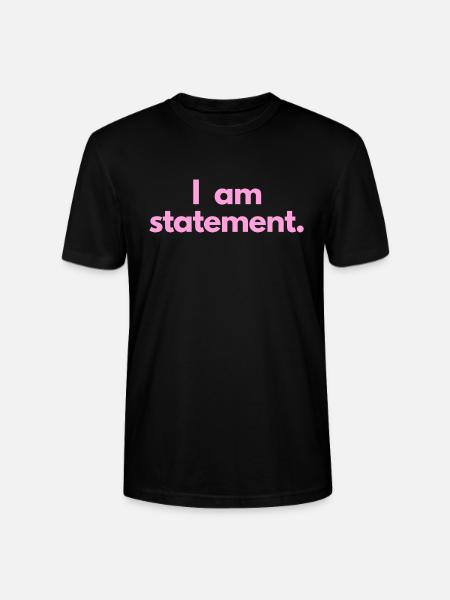 statement txt pink - Stanley/Stella Unisex Bio-T-Shirt CRAFTER - Schwarz