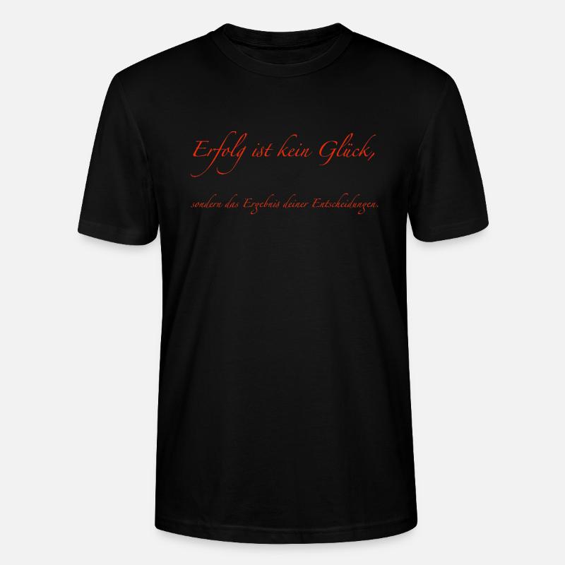 Erfolg - Stanley/Stella Unisex Bio-T-Shirt CRAFTER - Schwarz