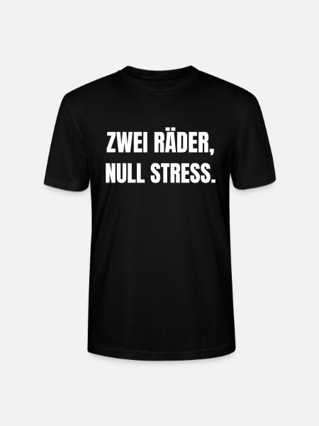 Two wheels, zero stress. - Stanley/Stella CRAFTER Unisex Organic T-Shirt - black