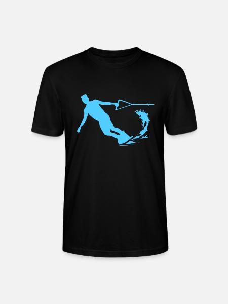 Wakeboarder T-Shirt & Geschenkidee Wakeboard - Stanley/Stella Unisex Bio-T-Shirt CRAFTER - Schwarz