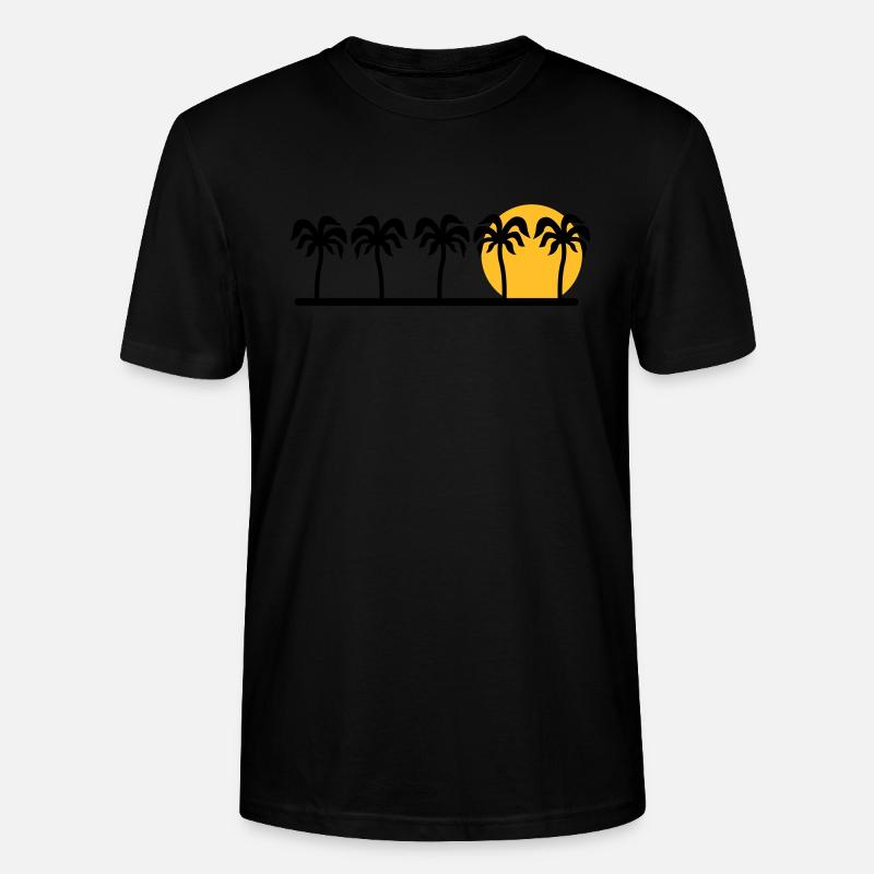 Palmen - Stanley/Stella Unisex Bio-T-Shirt CRAFTER - Schwarz
