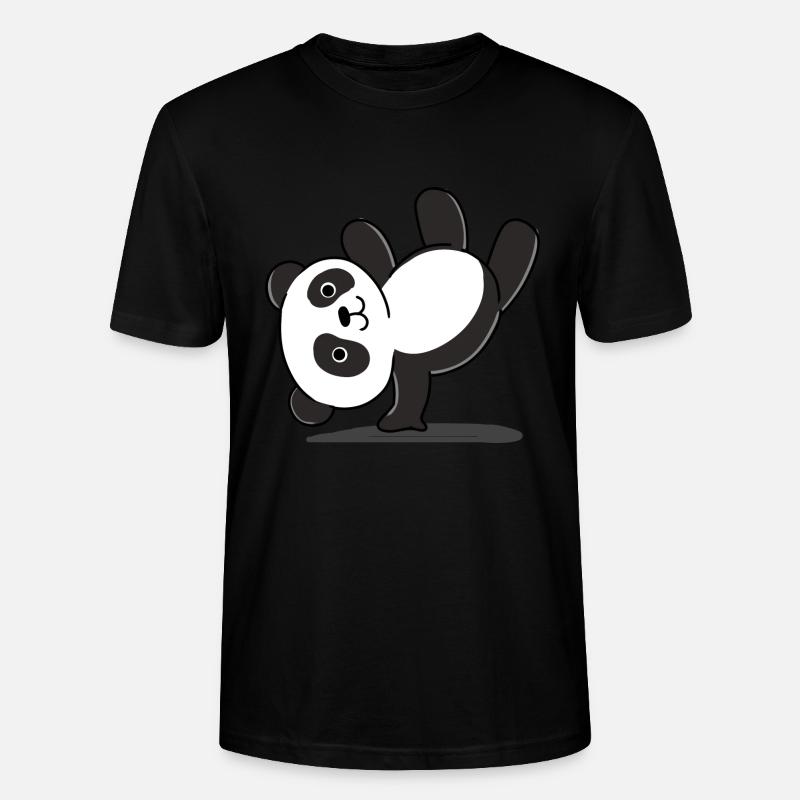 Panda Stand - T-shirt bio CRAFTER Stanley Stella Unisexe - noir