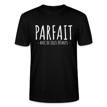 Parfait Avec De Jolis Défauts - T-shirt bio CRAFTER Stanley Stella Unisexe - noir - Devant - Alina (178cm) & Michal (187cm)