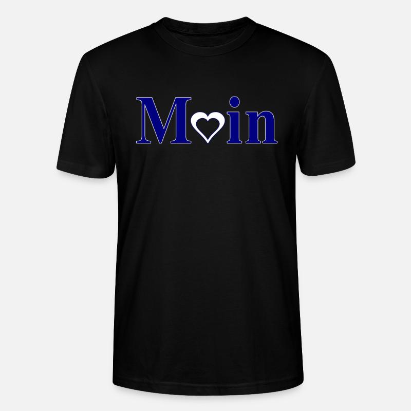 Moin mit weißem Herzchen - Stanley/Stella Unisex Bio-T-Shirt CRAFTER - Schwarz