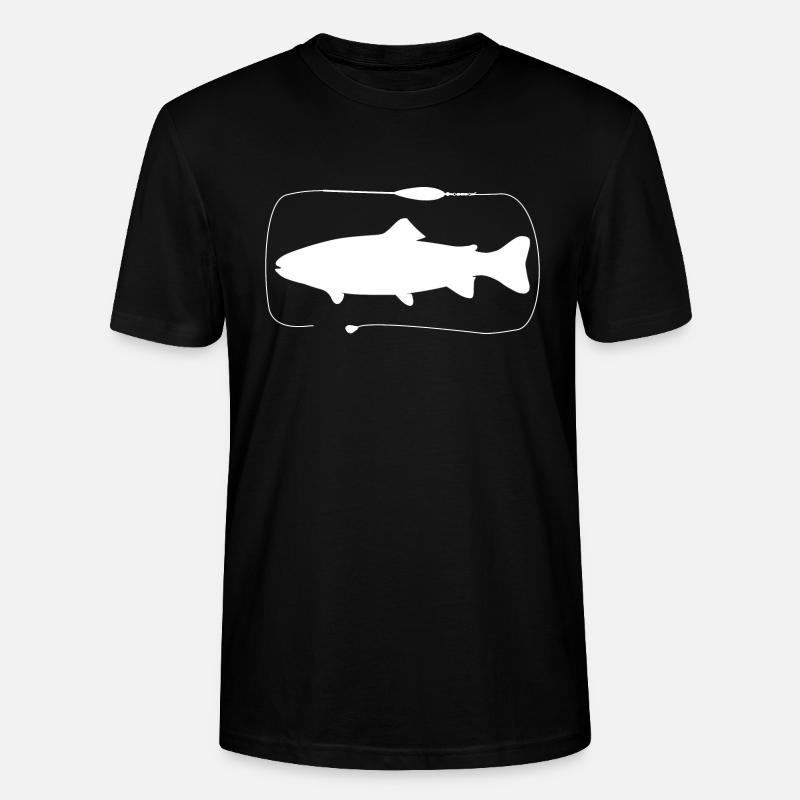 Trout Sbirolino assembly with paste - Stanley/Stella CRAFTER Unisex Organic T-Shirt - black