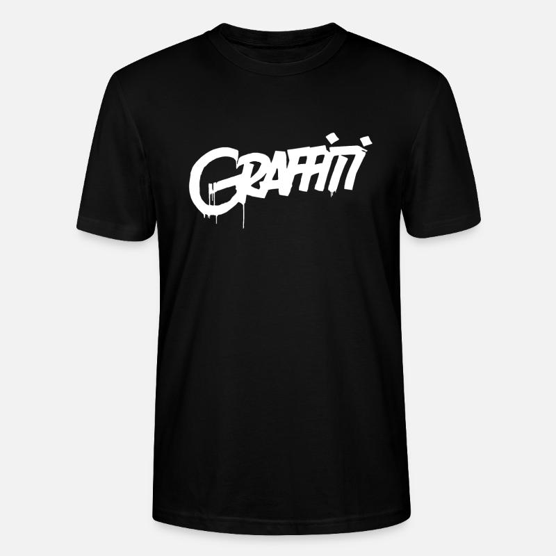 Graffiti - Stanley/Stella Unisex Bio-T-Shirt CRAFTER - Schwarz