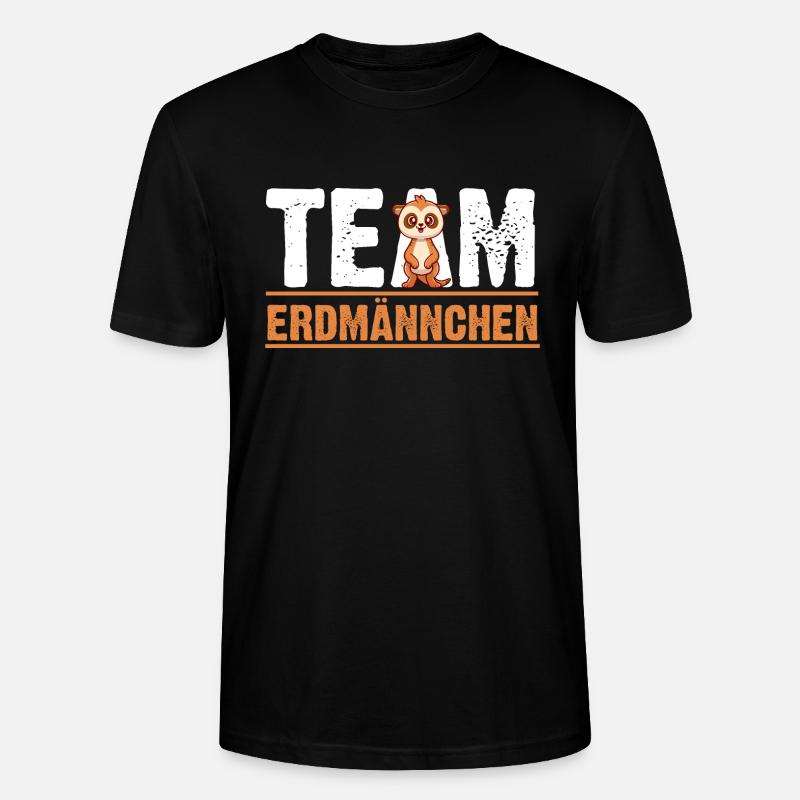 Erdmännchen - Stanley/Stella Unisex Bio-T-Shirt CRAFTER - Schwarz