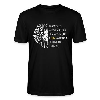 Direct Support Professional - Stanley/Stella CRAFTER Unisex Organic T-Shirt - black - Front - Alina (178cm) & Michal (187cm)
