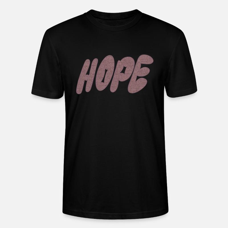 Hope – Strickschrift - Stanley/Stella Unisex Bio-T-Shirt CRAFTER - Schwarz