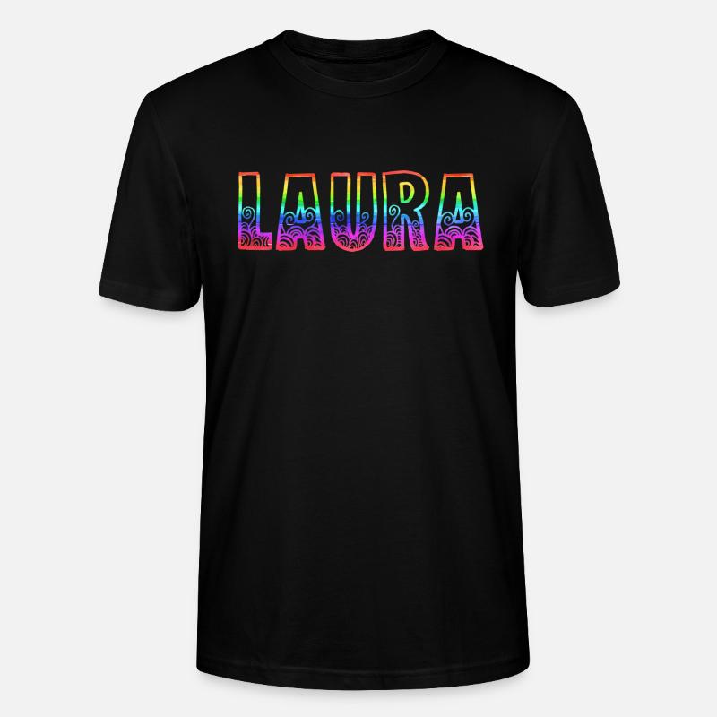 laura rs regenbogen - Stanley/Stella Unisex Bio-T-Shirt CRAFTER - Schwarz
