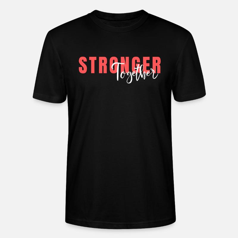 Plus fort ensemble - T-shirt bio CRAFTER Stanley Stella Unisexe - noir