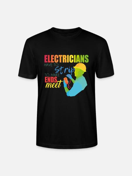 Electrician - Stanley/Stella CRAFTER Unisex Organic T-Shirt - black