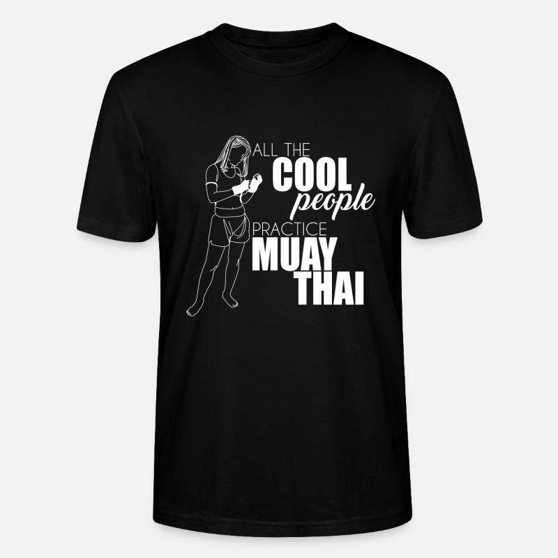 Muay Thai - Stanley/Stella Unisex Bio-T-Shirt CRAFTER - Schwarz