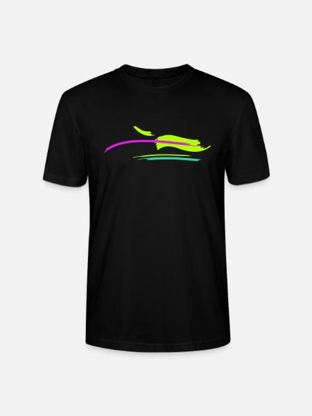 Brush Stroke Design - Stanley/Stella CRAFTER Unisex Organic T-Shirt - black