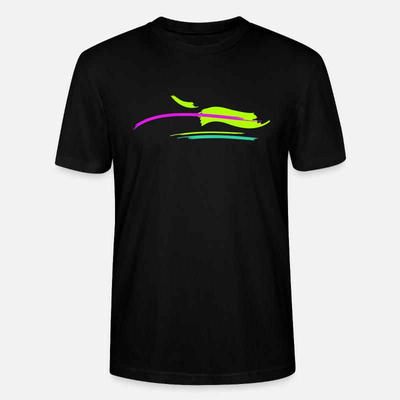 Pinsel Strich Design - Stanley/Stella Unisex Bio-T-Shirt CRAFTER - Schwarz