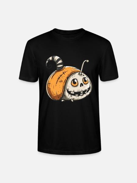 Snail Halloween Funny Zombie - Stanley/Stella CRAFTER Unisex Organic T-Shirt - black
