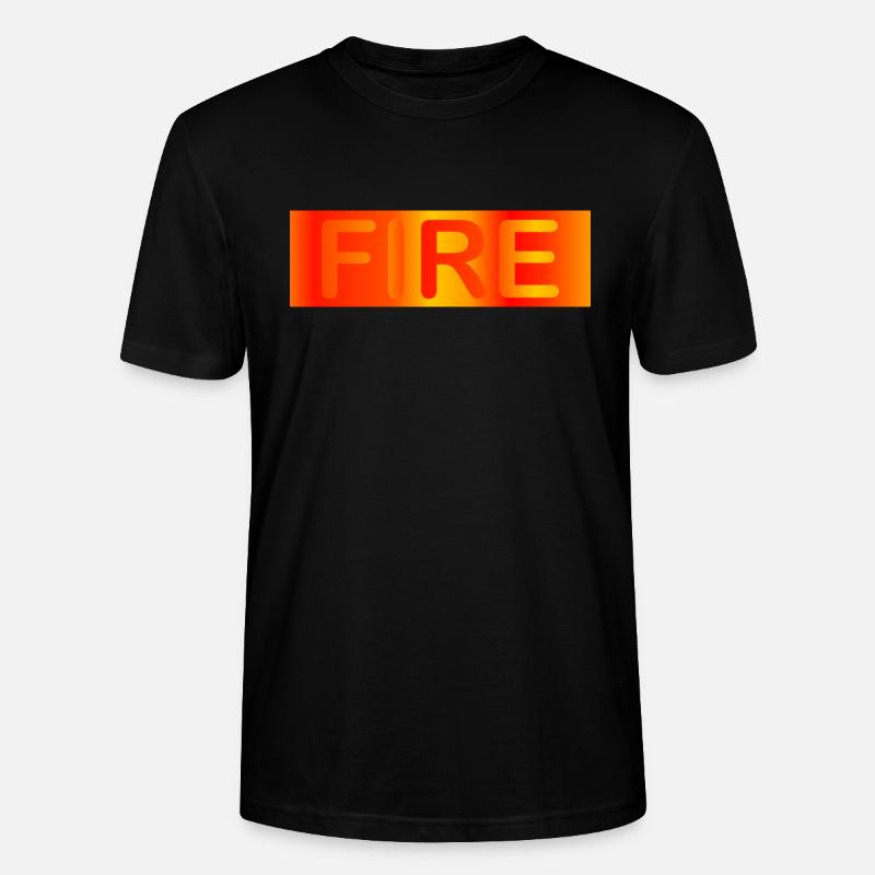 Fire / Feuer - Stanley/Stella Unisex Bio-T-Shirt CRAFTER - Schwarz
