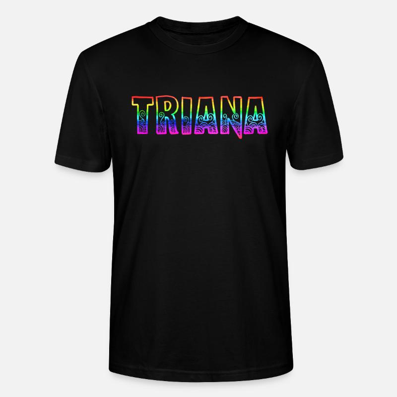 triana rs regenbogen - Stanley/Stella Unisex Bio-T-Shirt CRAFTER - Schwarz