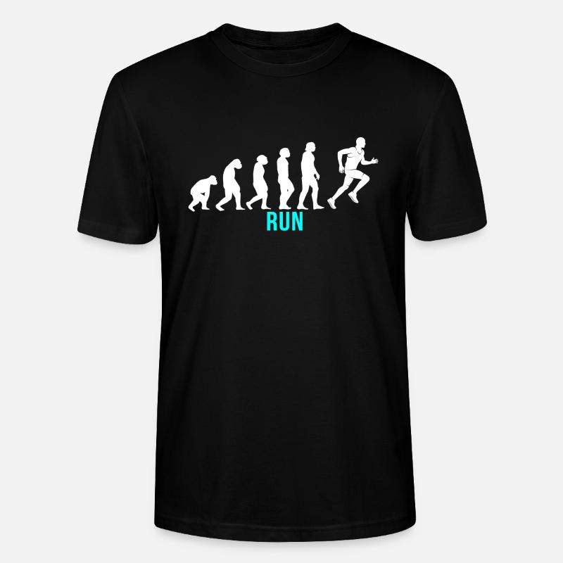 Exécuter Evolution - T-shirt bio CRAFTER Stanley Stella Unisexe - noir