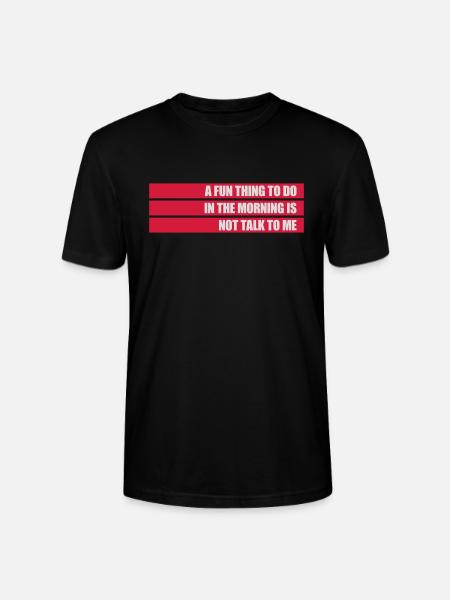 not talk to me - Stanley/Stella CRAFTER Unisex Organic T-Shirt - black