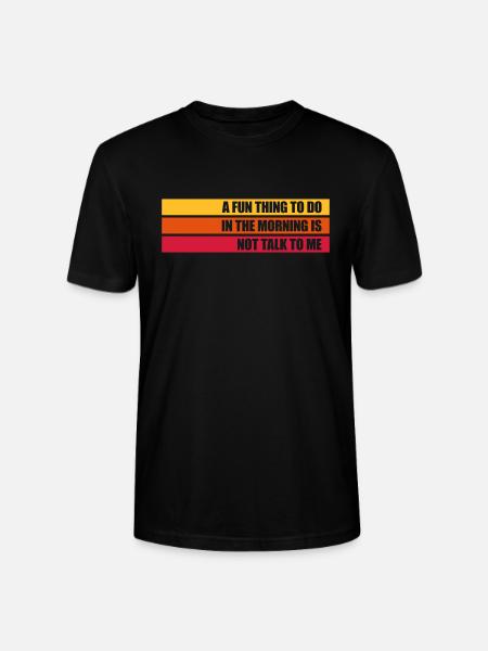 ne me parle pas - T-shirt bio CRAFTER Stanley Stella Unisexe - noir