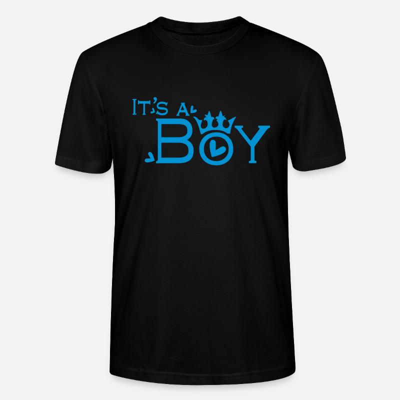 C'est un garçon - T-shirt bio CRAFTER Stanley Stella Unisexe - noir
