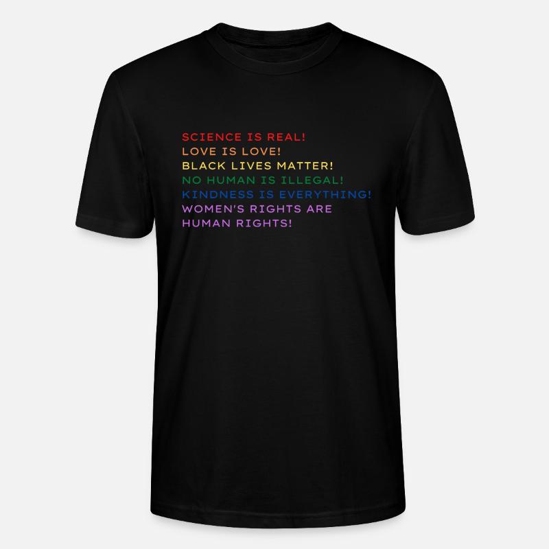 Science is real! - Stanley/Stella Unisex Bio-T-Shirt CRAFTER - Schwarz