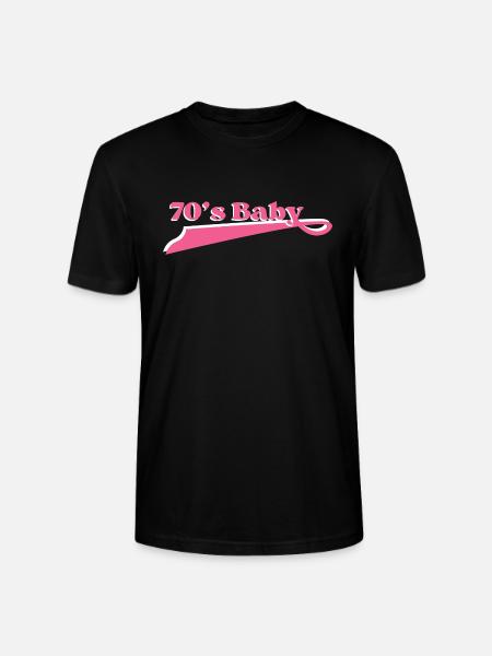År 70 baby - Stanley Stella CRAFTER unisex økologisk-T-shirt - sort