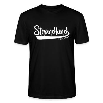 AM MEER ZU HAUSE ❤ Strandkind - T-shirt bio CRAFTER Stanley Stella Unisexe - noir - Devant - Alina (178cm) & Michal (187cm)